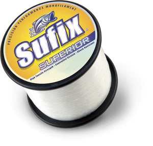  Sufix Superior 1/4-Pound Spool Size Fishing Line (Clear, 6- Pound) : Monofilament Fishing Line : Sports & Outdoors