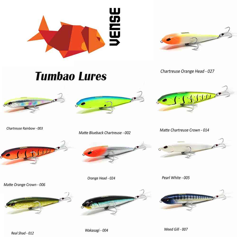 Tumbao Surface Lure - VENSE, 150 / Chart Orange Head 027